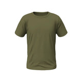 Green t-shirt on a white background