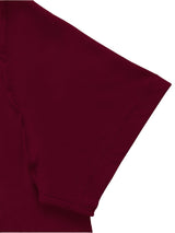 Crew Neck Red color Blank T-shirt with short sleeve