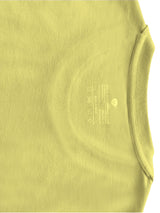 Crew Neck Banana cream blank T-shirt with NOO-BRAND label