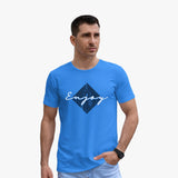 Enjoy Graphic Printed T-Shirt For Men - Crew Neck Organic T-shirts
