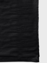 Premium Crew Neck Plain Black T-shirt in side view