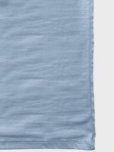 Crew Neck stone Denim plain T-shirt in Side view