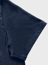 Crew Neck Midnight Navy Plain T-shirt with Short sleeve