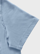 Crew Neck stone Denim plain T-shirt with Short sleeve