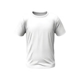 White t-shirt on a white background