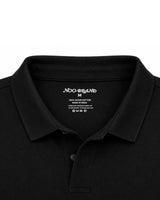 Suvin Gold Luxe Jersey Polo Mid Weight - Black