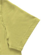Crew Neck Banana cream blank T-shirt in hand view