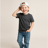 kids gray suvin gold cotton t-shirts