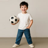 kids white tee suvin gold cotton